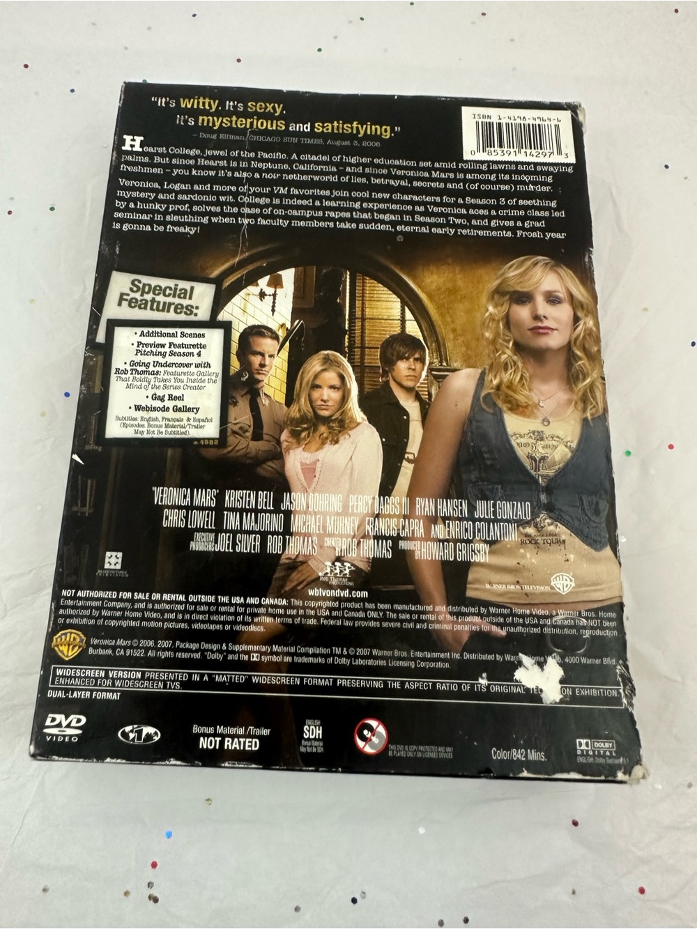 Veronica Mars The Complete Third Season DVD Box Set - Gold/Black - Picture 15 of 16